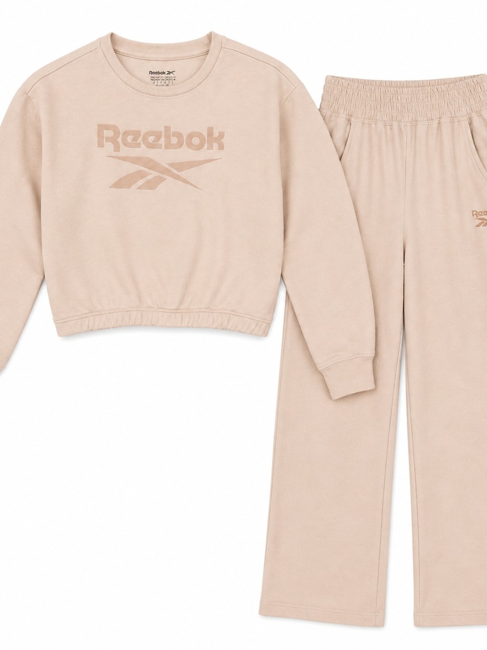 Reebok Light Pink Kids Two-Piece Lounge Sweatsuit Set Size 9/10